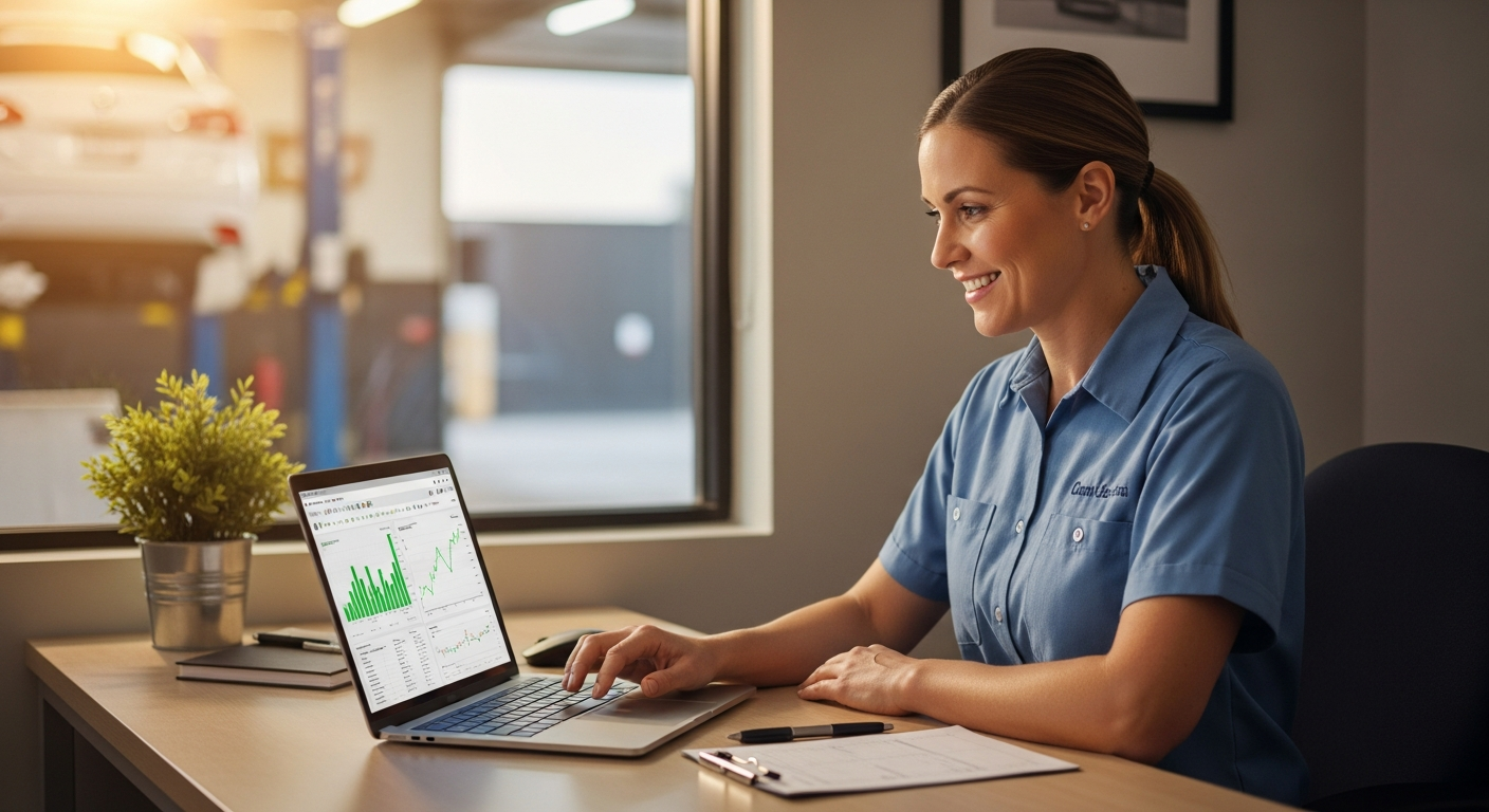 ShopBooks dashboard syncing Tekmetric repair orders with QuickBooks Online